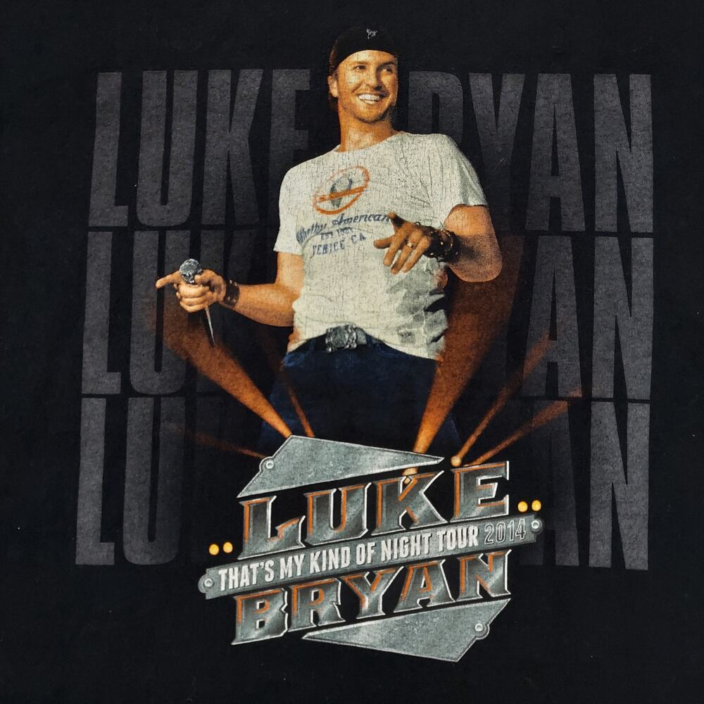 Luke Bryan Shirt Mens Medium That's My Kind Of Night Tour Tee Country Music